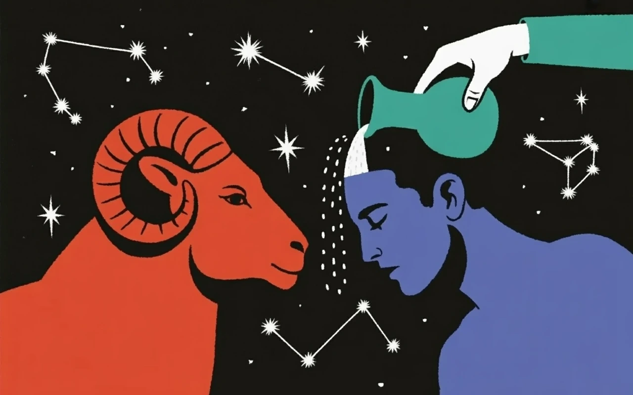Aries y Acuario