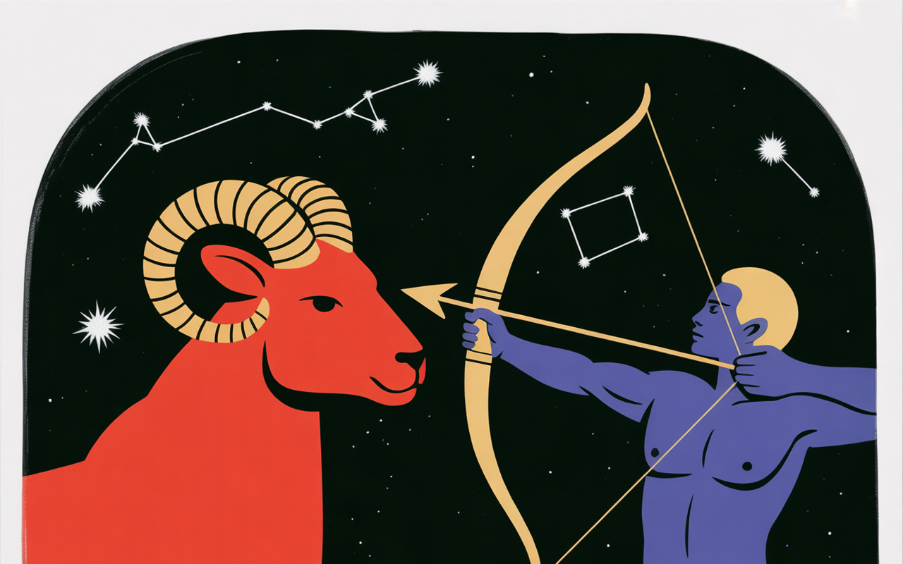 Aries y Sagitario