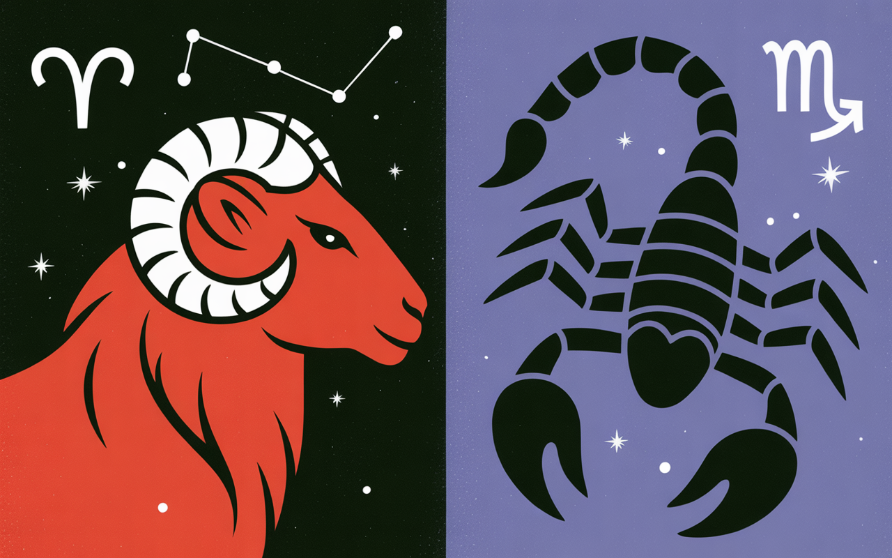 Aries y Escorpio
